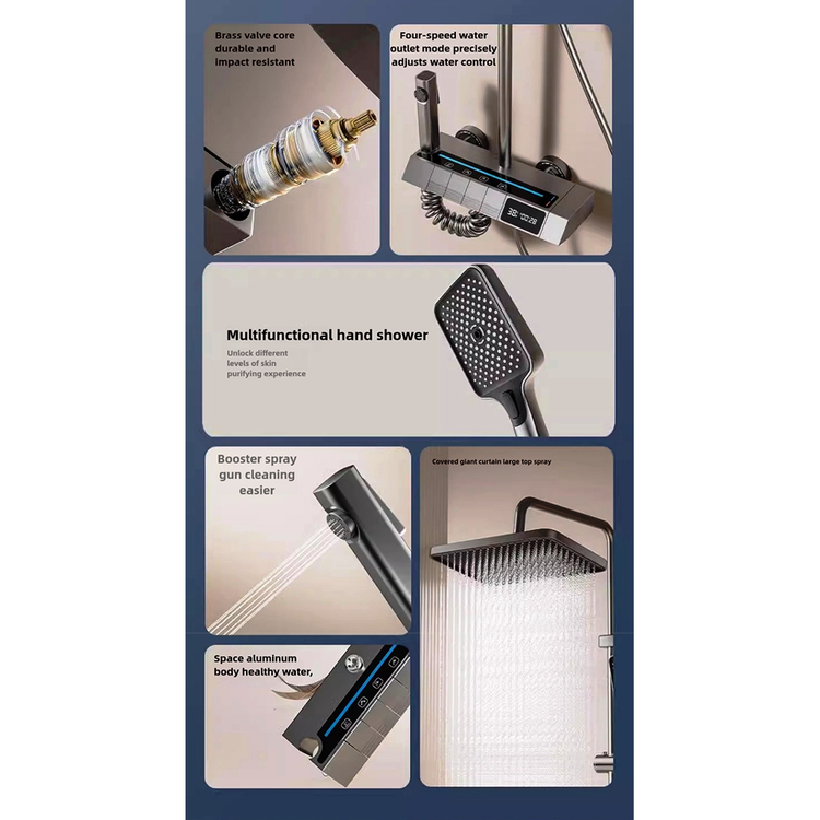 دوش حمام هوشمند دیکالان با کنترل دما