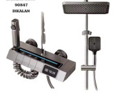 دوش حمام هوشمند پیانویی دیکالان با خط LED