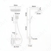 دوش حمام پیانویی هوشمند دیکالان مدل 80911