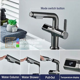 شیر روشویی دیجیتال با نمایشگر دما