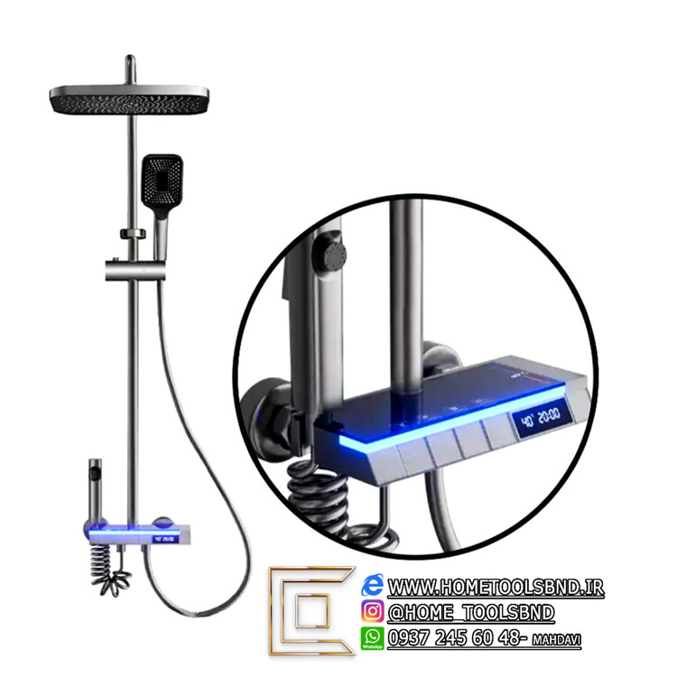 دوش پیانویی دیجیتال PING مدل LED