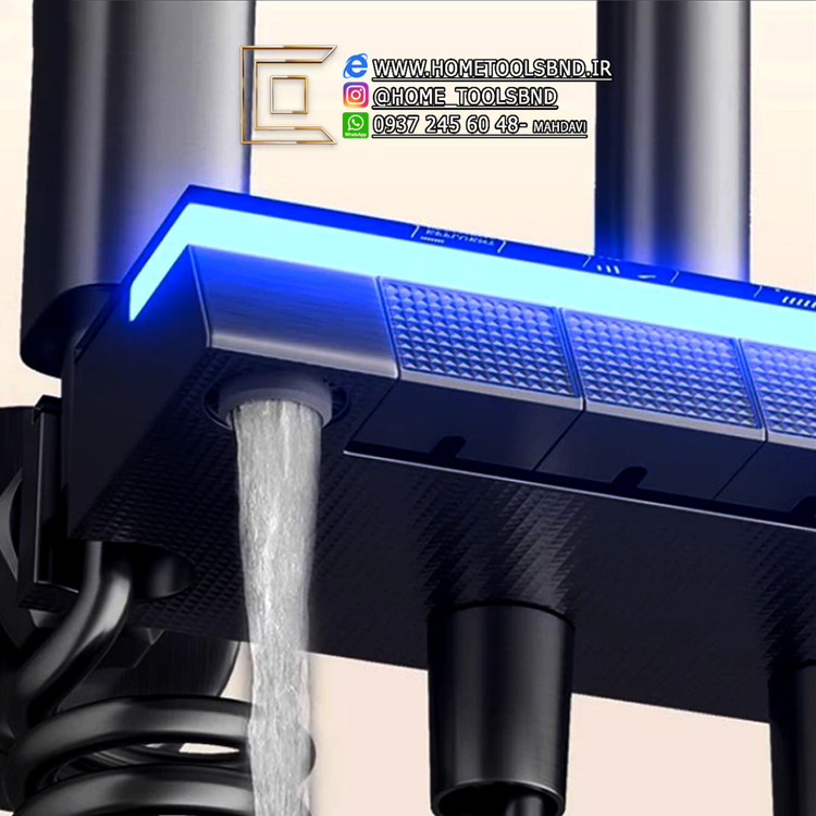 دوش حمام پیانویی با نور LED