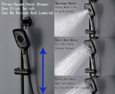 دوش حمام پیانویی طرح مثلثی Hyshin