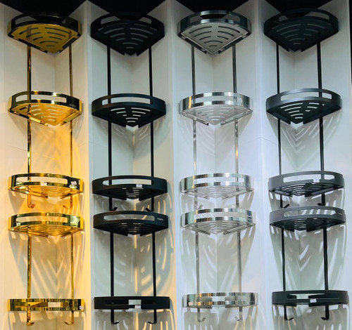 قفسه کنج حمام مثلثی دیواری