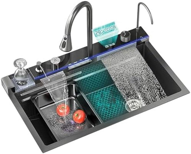 سینک ظرفشویی هوشمند نمایشگردار HuaDiao