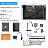 نمای کلوزآپ بدنه استیل سینک پیانویی