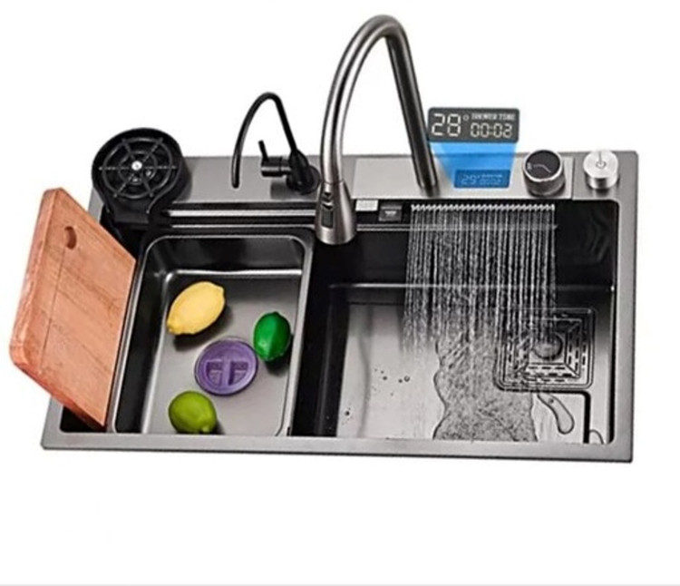 تخته گوشت چوبی روی سینک ۵ کلید HuaDiao