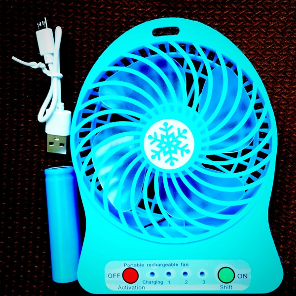 پنکه شارژی رومیزی کوچک