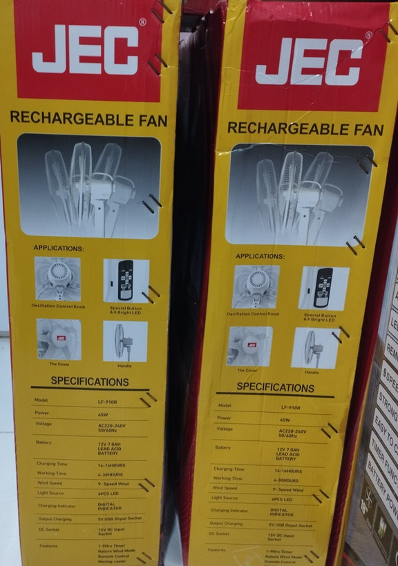 پنکه شارژی قوی برای خانه و مغازه