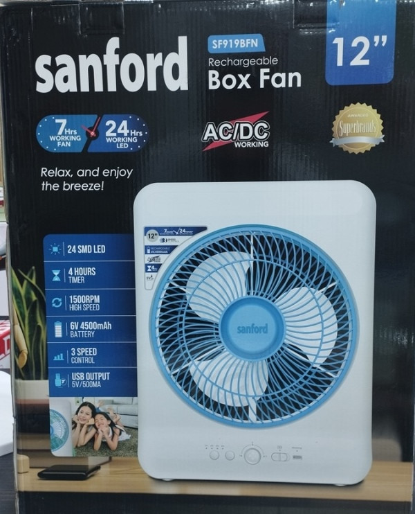 پنکه شارژی کم مصرف Sanford