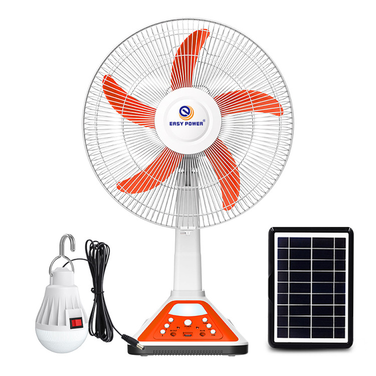 پنکه خورشیدی 16 اینچی EP-317A با نور LED