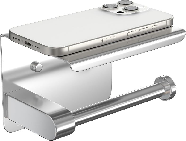 نمای نزدیک از کیفیت ساخت و جنس استیل ضدزنگ جای دستمال توالت