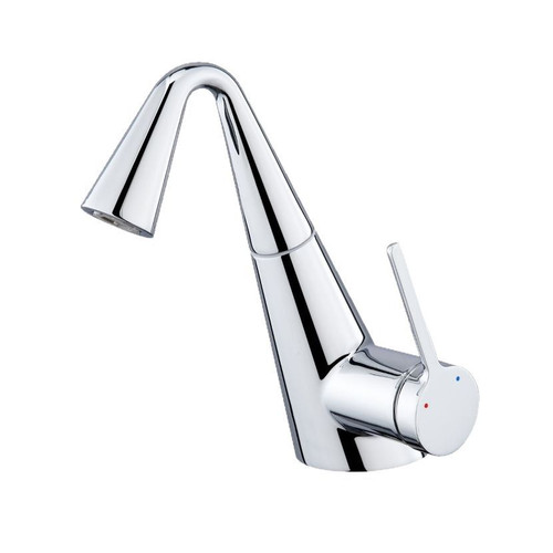 طراحی ارگونومیک و اهرم کنترل آسان دمای آب در شیر روشویی Hyshin.