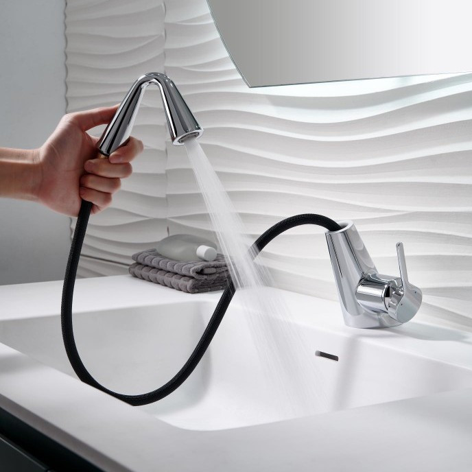 چرخش کامل ۳۶۰ درجه سرشیر HS546 برای پوشش تمام نقاط سینک.