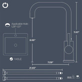 جزئیات خروجی آب شیر ظرفشویی MAK استیل 304