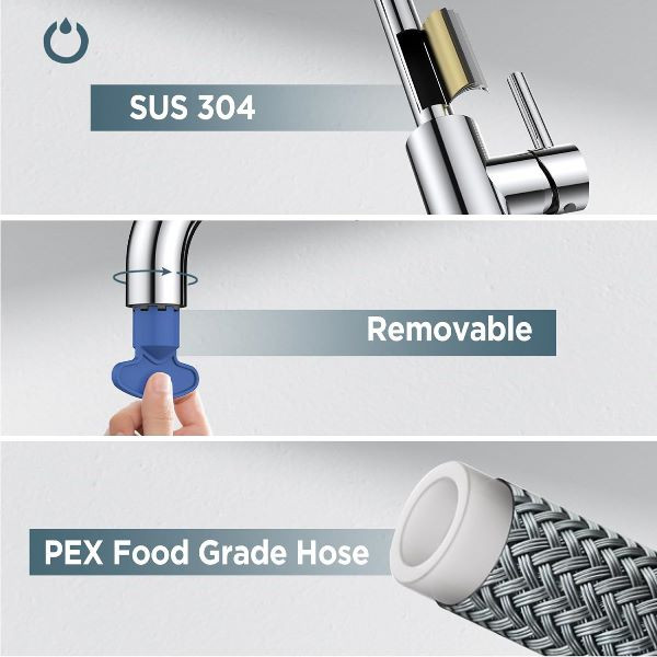 شیر ظرفشویی اقتصادی با پوشش کروم مات مقاوم