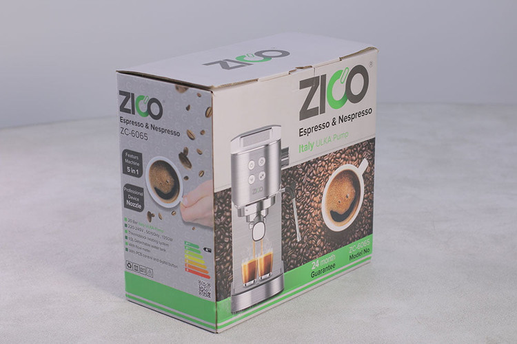 بستهبندی اصلی اسپرسو ساز 5×1 مدل ZC-6065