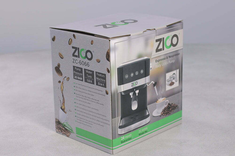 بسته بندی ایمن اسپرسو ساز