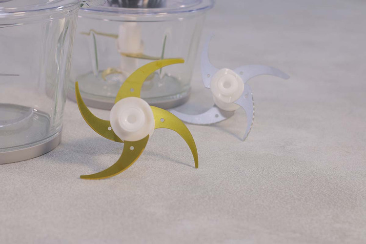 نمایش دو تیغه طلایی و استیل خردکن زیکو