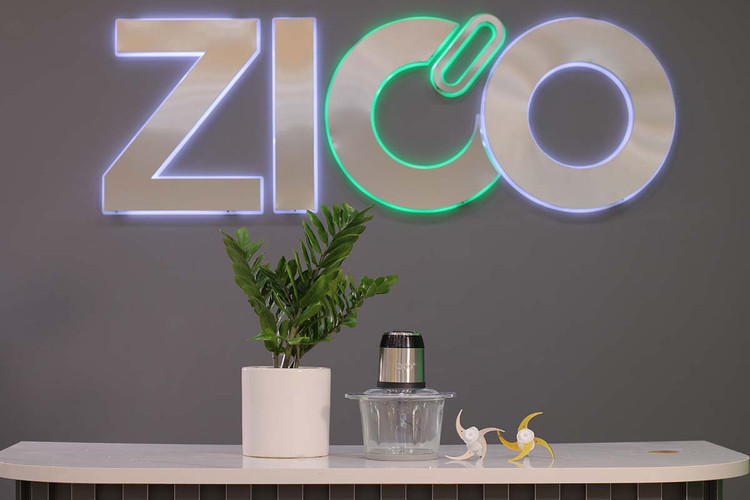 خردکن شیشهای ZICO چهار تیغه طلایی استیل