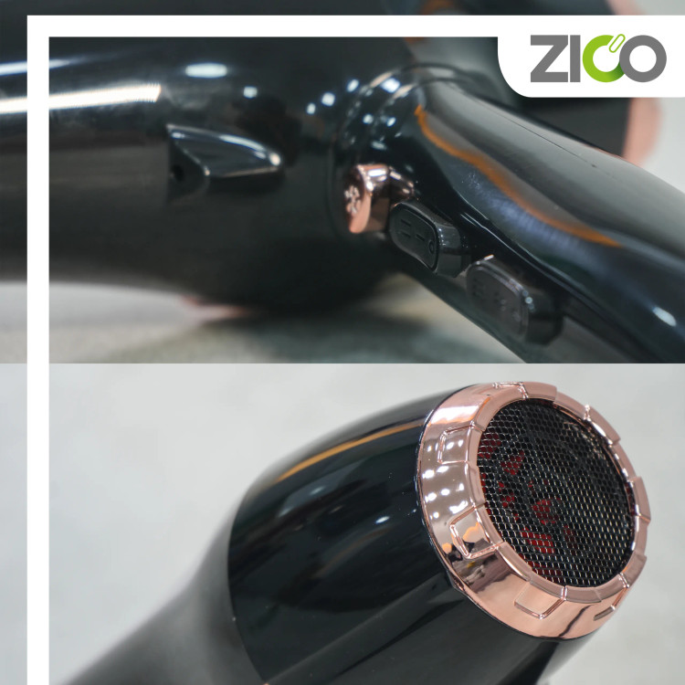 موتور سنگین AC در سشوار 2600 وات زیکو مناسب استفاده سالنی