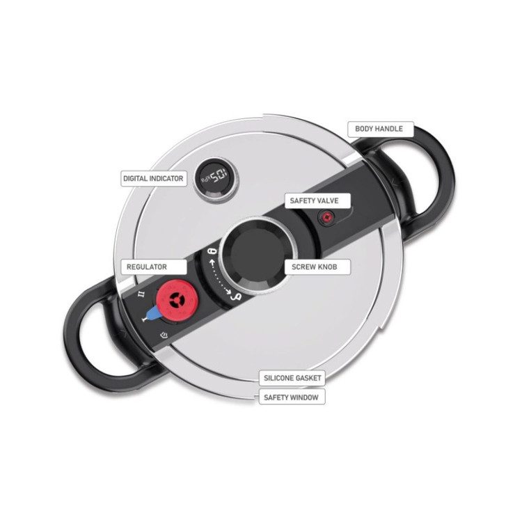 نمایشگر دیجیتال زودپز گازی بیسمارک BM2248