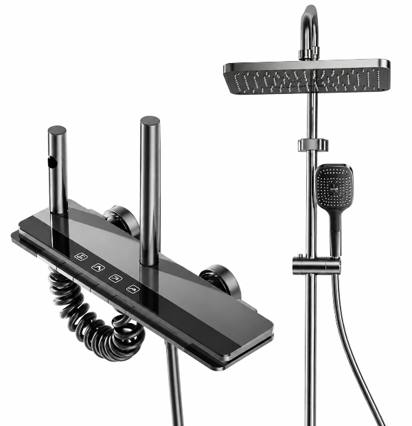 دوش حمام پیانویی دیجیتال Dikalan DKL90831 رنگ دودی
