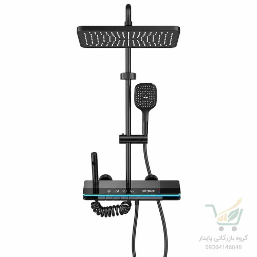 دوش حمام پیانویی دیجیتال برند Hyshin مدل HS-2222 با خط LED و کنترل دما